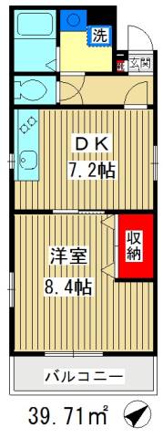 【板橋区板橋のマンションの間取り】