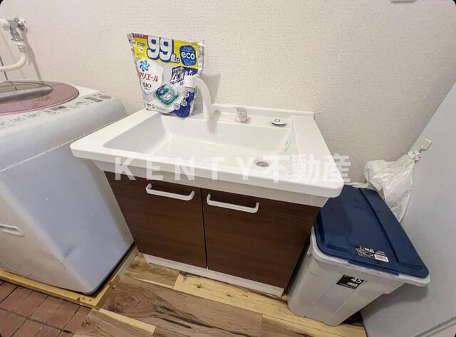 洗面設備　使いやすい洗面所です