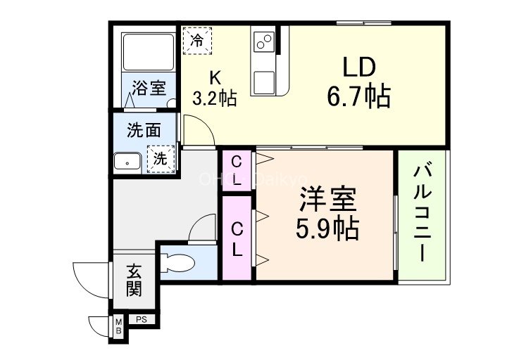 フジパレス教興寺三丁目IIの間取り写真