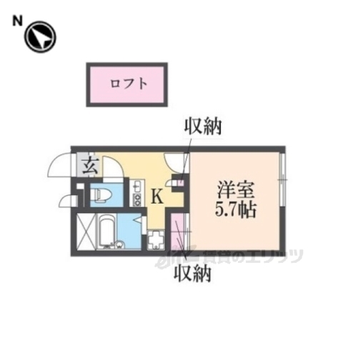 レオパレスみやびの間取り写真