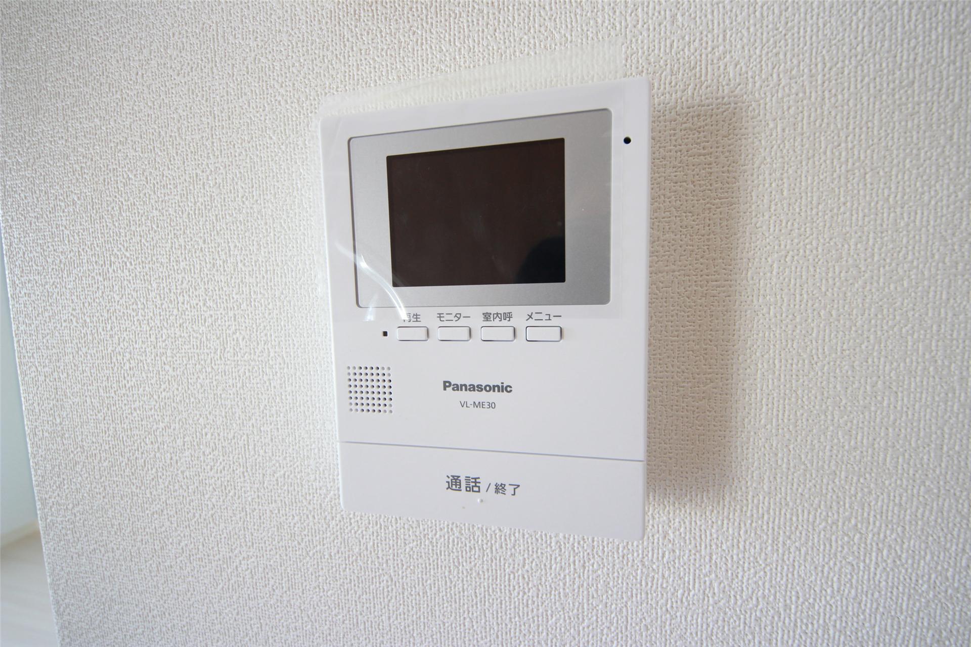 セキュリティ　来客の顔が確認できるモニターホン付きで安心◎