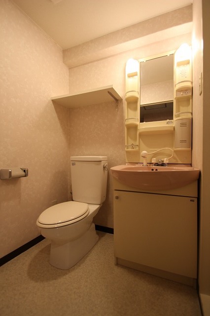 洗面設備　同物件、別号室の写真です