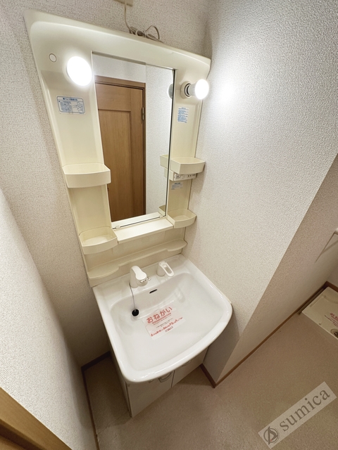 洗面設備　シャンプードレッサー付き・朝シャンもこちらで♪♪