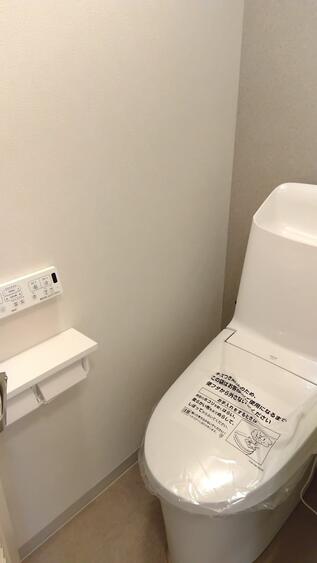 トイレ　ゆったりとした空間のトイレです