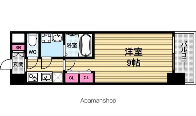 スプランディッド淀屋橋DUEの間取り写真