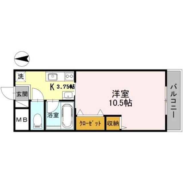 京阪本線 枚方市駅 徒歩7分 3階建 築26年の間取り写真