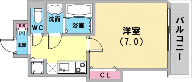 Luxe芦屋南の間取り写真
