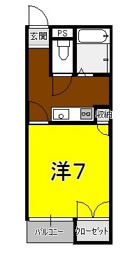 ＪＲ高崎線 高崎駅 徒歩67分 2階建 築32年の間取り写真