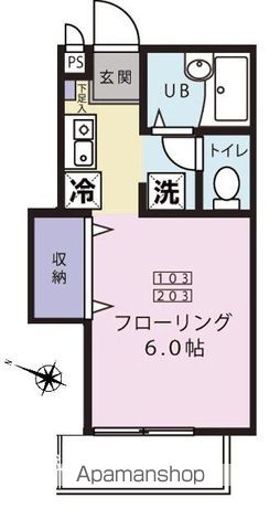 Ardiyー1 アルディーワンの間取り写真