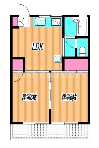 コーポMの間取り写真