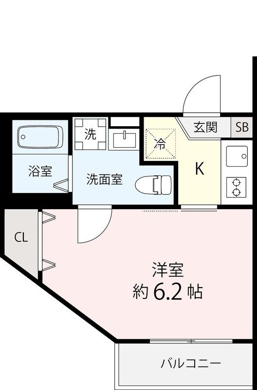 京成松戸線 北習志野駅 徒歩8分 3階建 築1年の間取り写真
