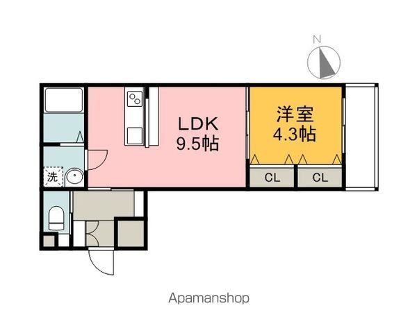 広島電鉄宇品線 広電本社前駅 徒歩8分 3階建 築12年の間取り写真