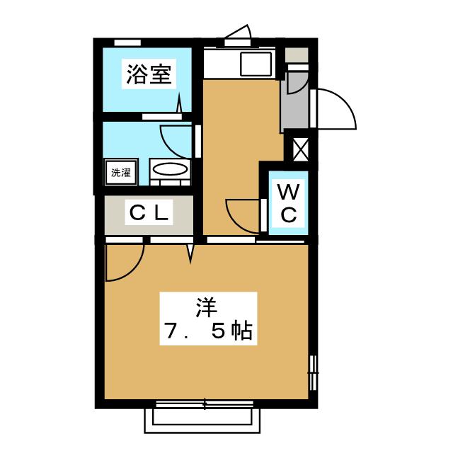 西武新宿線 沼袋駅 徒歩5分 2階建 築19年の間取り写真