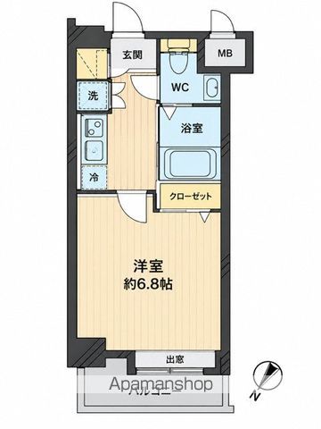 西鉄天神大牟田線 西鉄平尾駅 徒歩4分 6階建 築27年の間取り写真