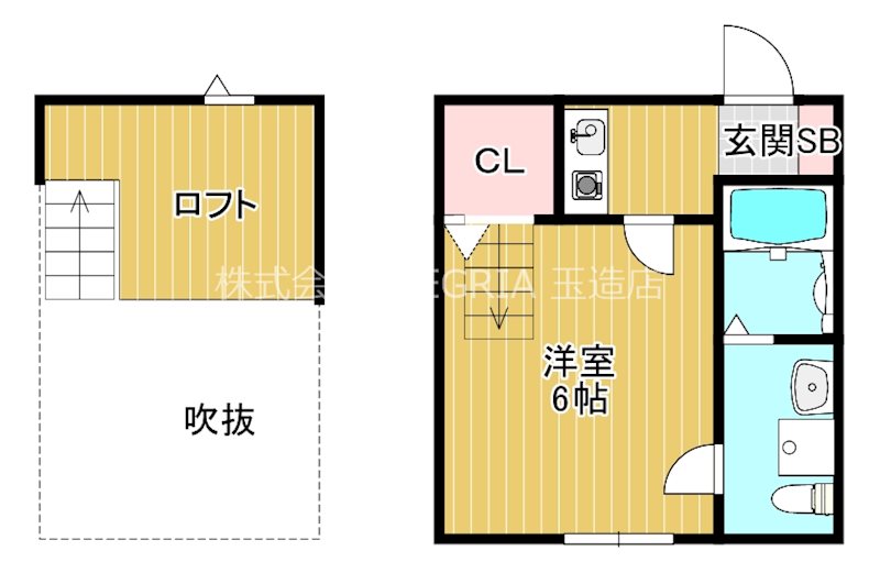 地下鉄今里筋線 今里駅 徒歩7分 2階建 築9年の間取り写真