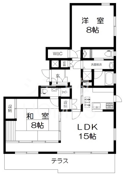 世田谷区代田のマンションの間取り