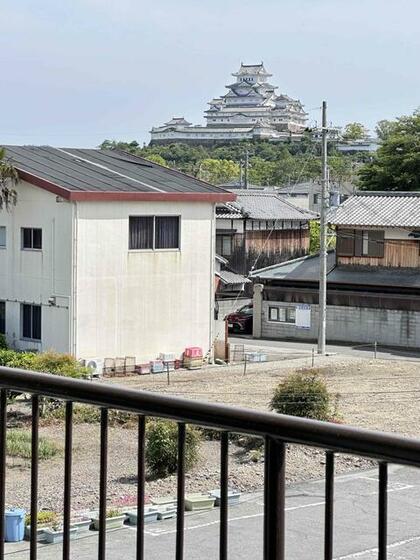 眺望　バルコニーから姫路城が見えます。