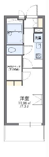 レオパレスセントグレースＢの間取り