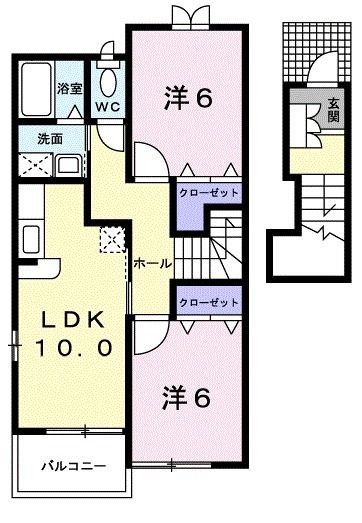 ブリッサ　ジツモンＡの間取り