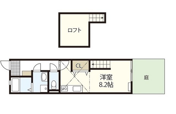 【広島市西区庚午北のアパートの間取り】