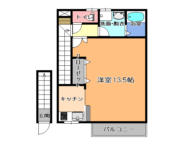 カームハイツタカセＢＢの間取り