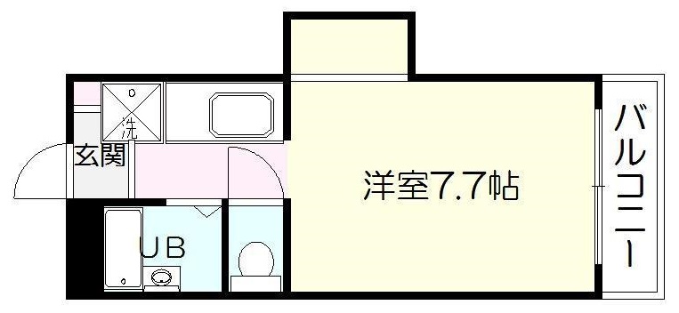 鹿児島市南郡元町のマンションの間取り