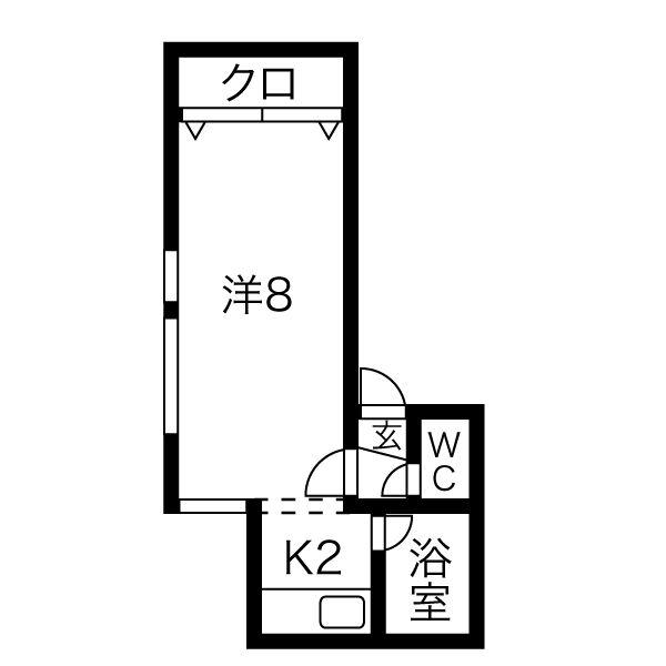 クレセア南10条の間取り