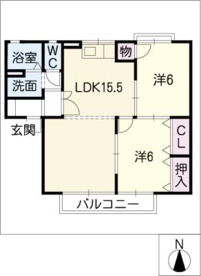 【ファミール栄の間取り】