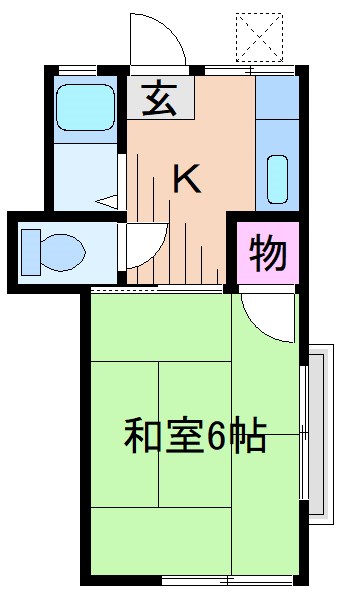 島田荘IIIの間取り