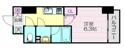 【ファーストフィオーレ神戸湊町の間取り】