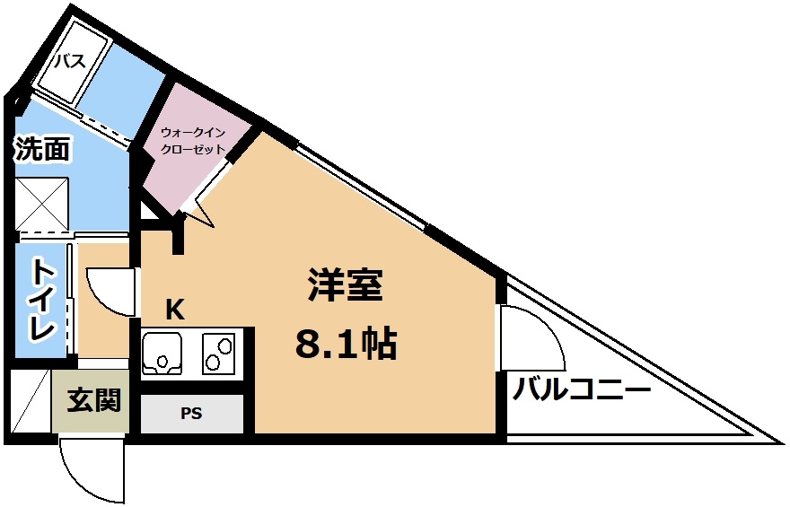 【大津市桜野町のマンションの間取り】