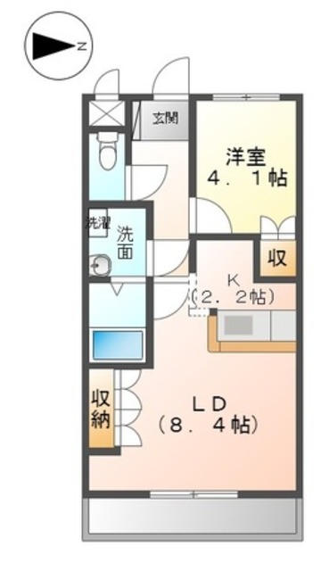 富士宮市小泉のマンションの間取り