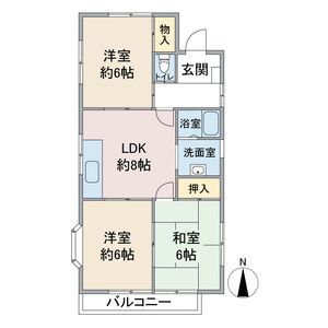 名古屋市千種区京命のアパートの間取り