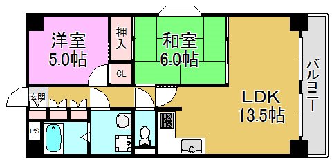 コスモピア赤光の間取り