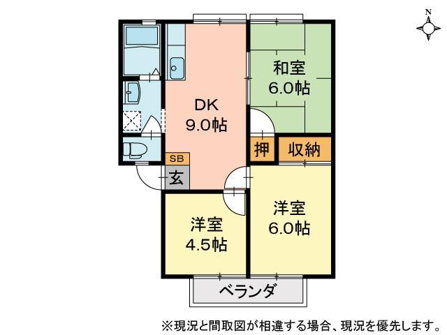 グレースシャトル本町Ａ棟の間取り