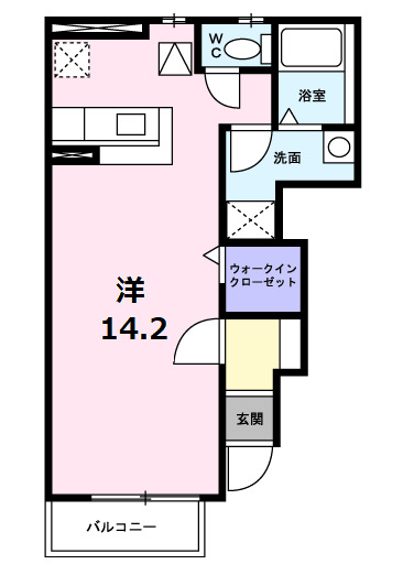 メゾン　ヴェール　Ｂ棟の間取り