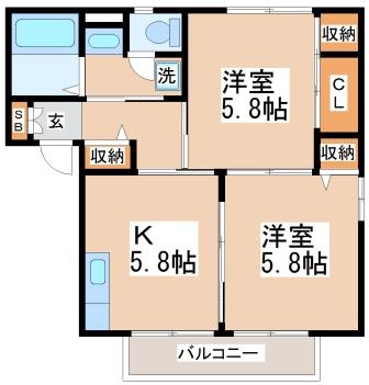 ディアス須磨離宮の間取り