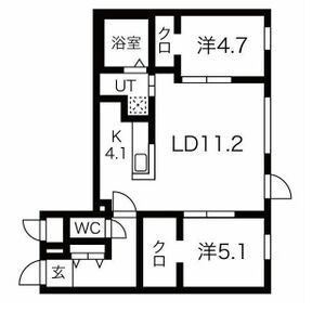 Livease Hiragishi (リヴィースヒラギシ)の間取り