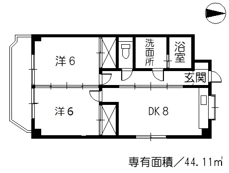 コーポ英の間取り