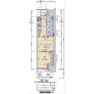 名古屋市東区代官町のマンションの間取り