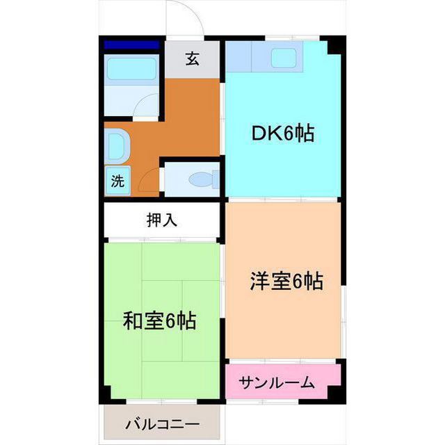 シャリエ北川の間取り