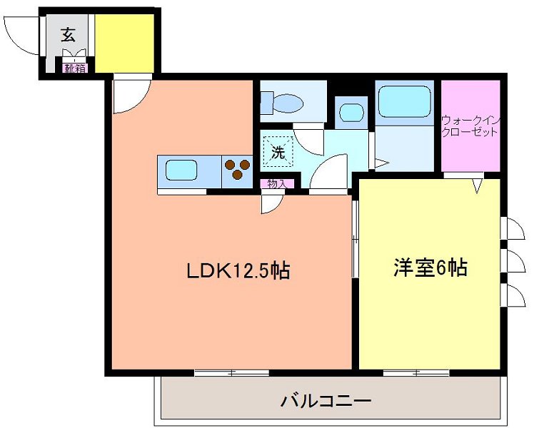 サンリーブＢ棟の間取り