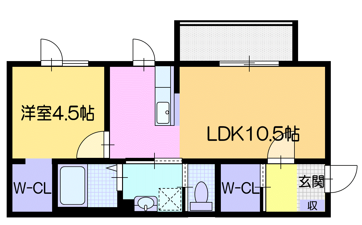 仮）レオニール千歳の間取り