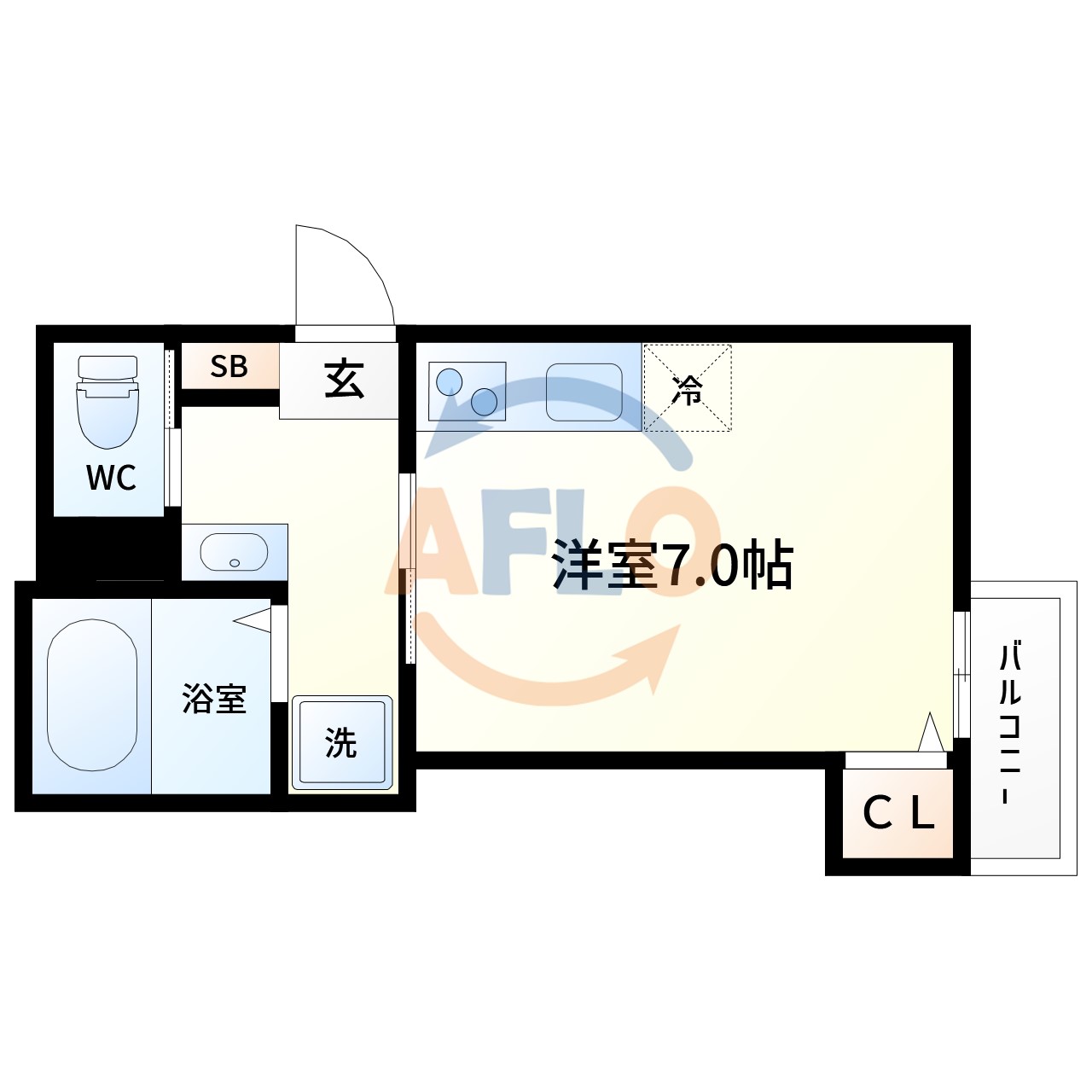 FINE　SQUARE朝潮橋の間取り