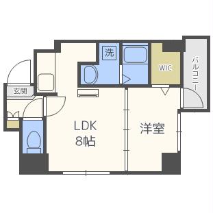 クラッセ北大通りIIIの間取り