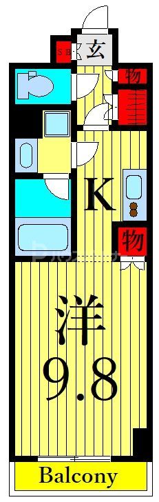 パレステージ西日暮里の間取り