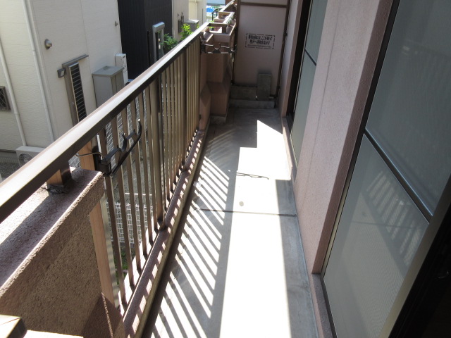 バルコニー　南向きです。