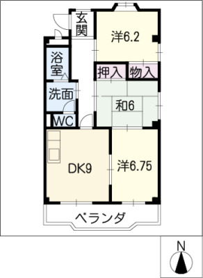 【エスポワール小坂の間取り】