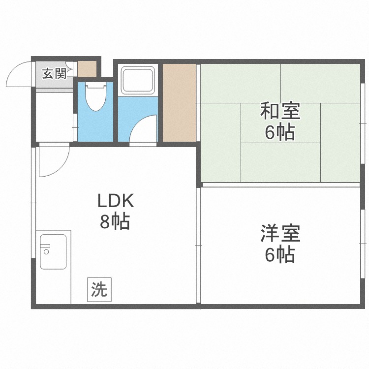 啓成ハイツの間取り