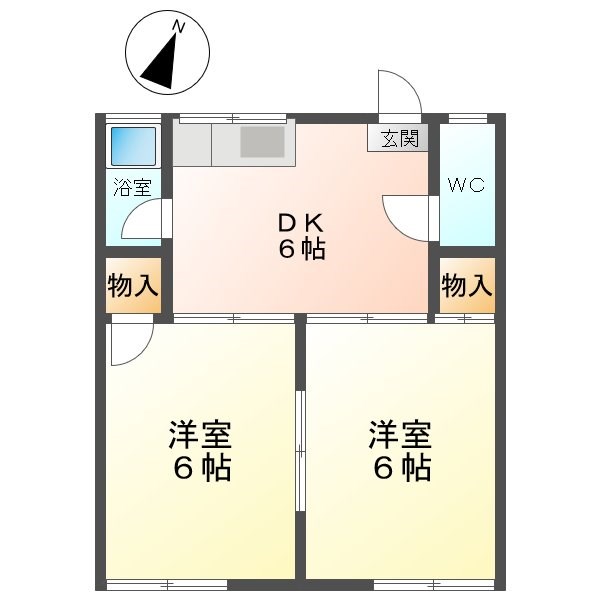 フォーブル三石の間取り